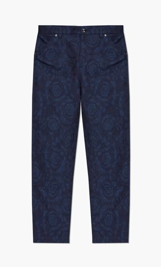 INFORMAL PANT BAROCCO JACQUARD COTTON FABRIC