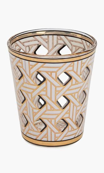 Basketweave Glassware, Set of 4