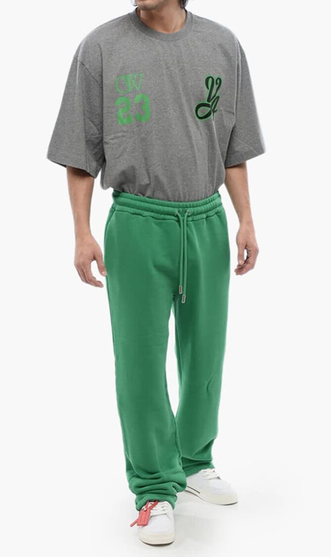 BANDANA ARR SWEATPANT COLLEGE GREEN WHIT