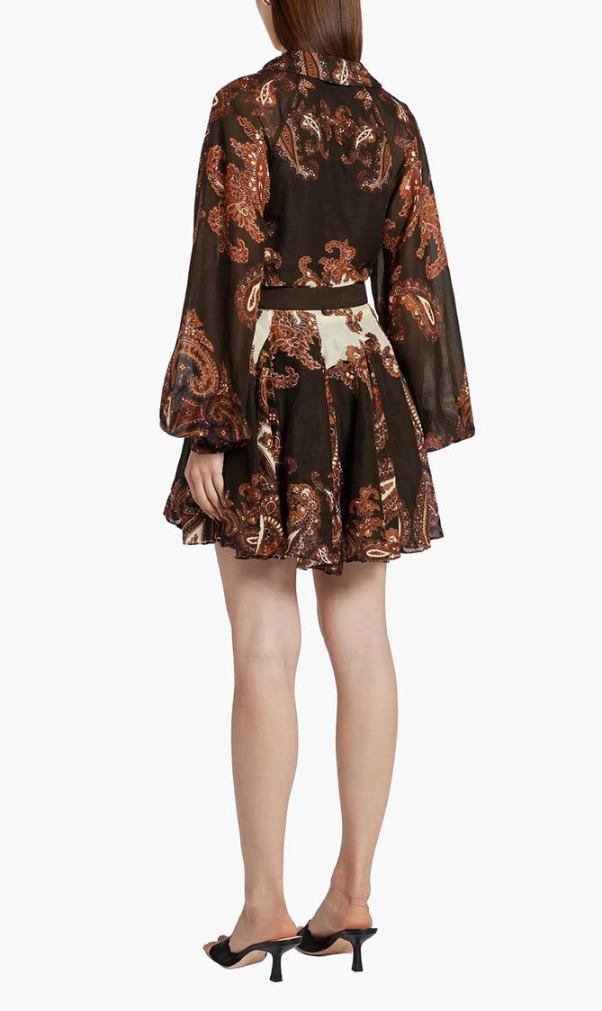 Omya Belted Mini Dress
