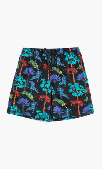 Jacquar Printed Swim Shorts