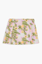 TORY SPORT PERFORMANCE PRINTED BOX-PLEAT SKORT