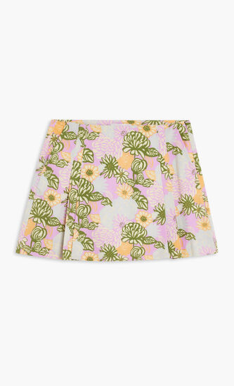 TORY SPORT PERFORMANCE PRINTED BOX-PLEAT SKORT