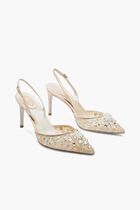 BEIGE LACE/CRYSTAL-GOLDEN SHADOW STRASS