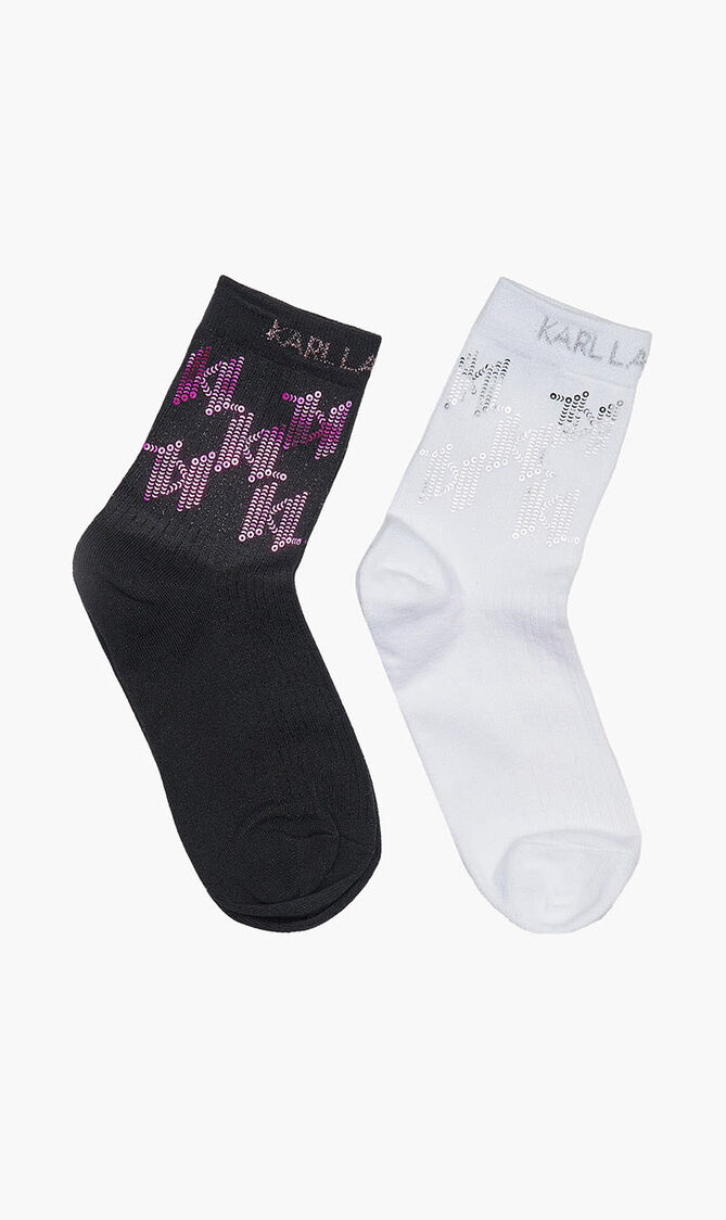 K/Evening Lurex Socks 2 Pcs