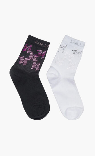 K/Evening Lurex Socks 2 Pcs
