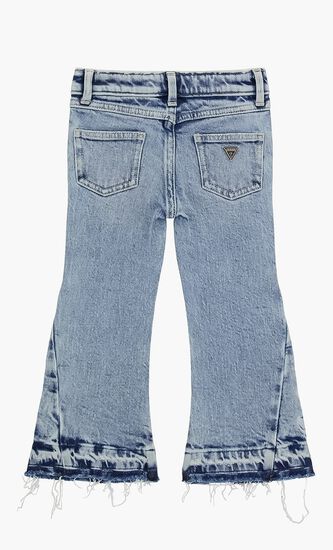 Str Denim Flare Wembroidery