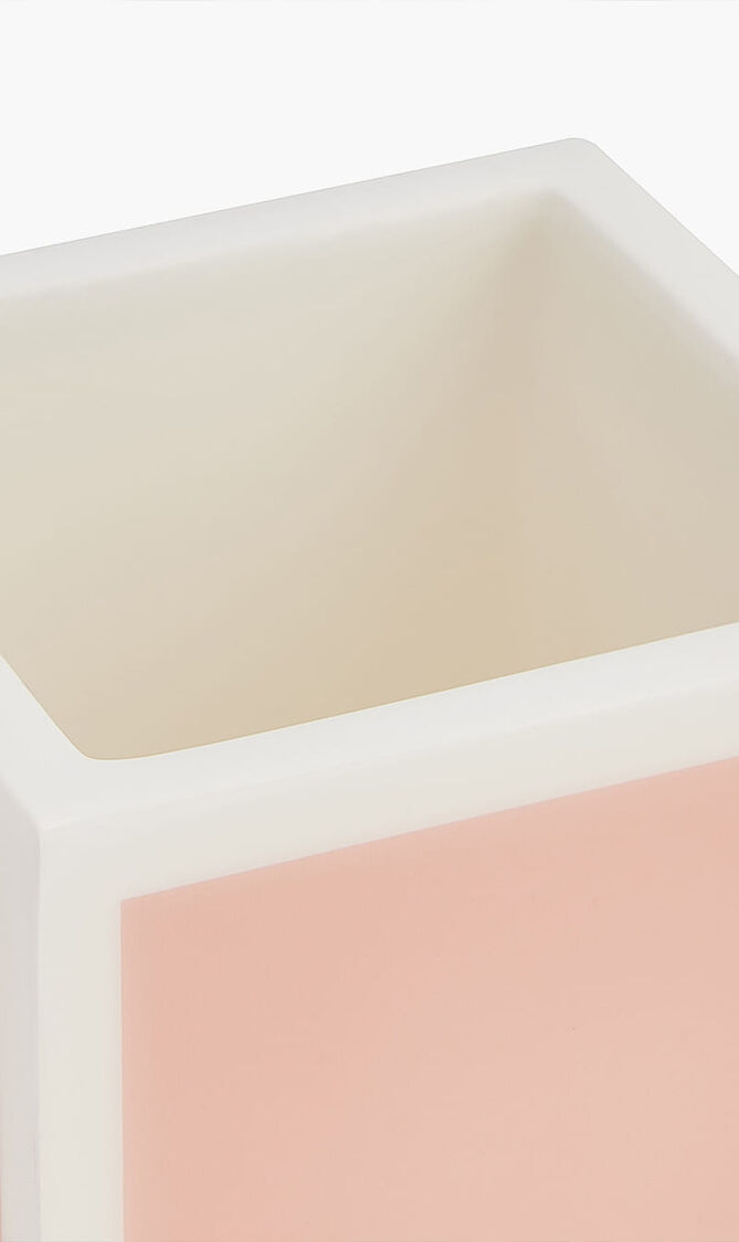 Paris Pink Lacquer Brush Holder