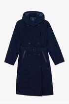 Two-ply Pique Oversized Trench Coat