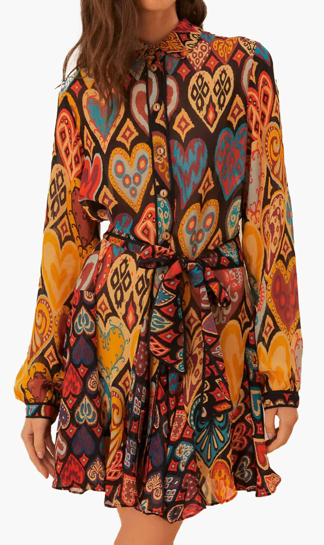 Ikat Heart Dress