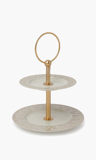 Peacock 2-Tier Cake Stand