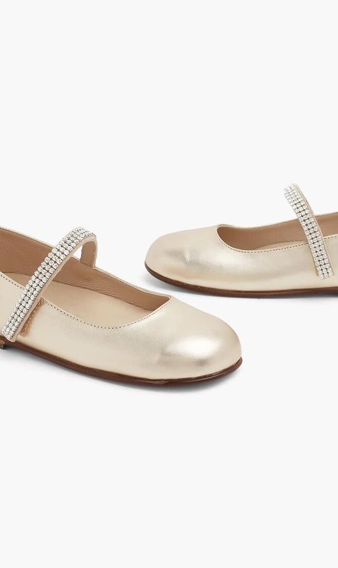 Single Strap Swarovski Crystal Embellished Ballerina