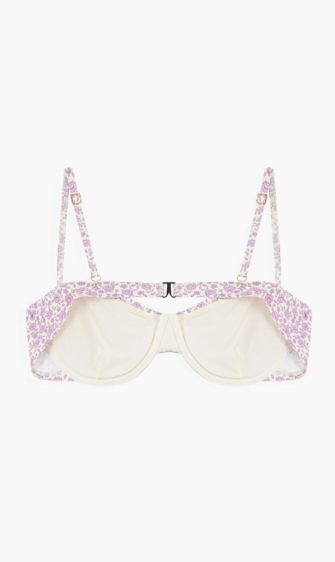 PRINTED UNDERWIRE BIKINI TOP