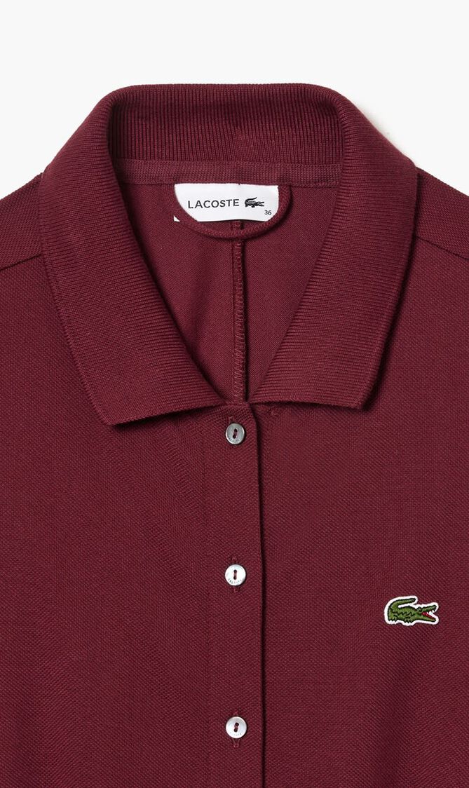 3/4 Sleeve Cotton Pique Polo Dress