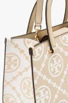 T Monogram Embossed Tote Bag