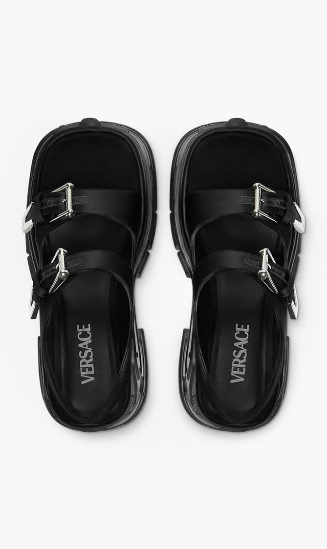 PLAIN DOUBLE PLATFORM SANDAL