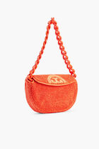 MINI FLEMING SOFT RAFFIA CRESCENT