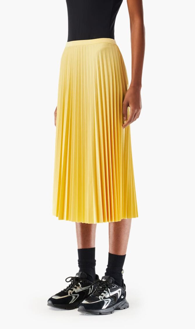 Elasticised Waist Pleated Skirt