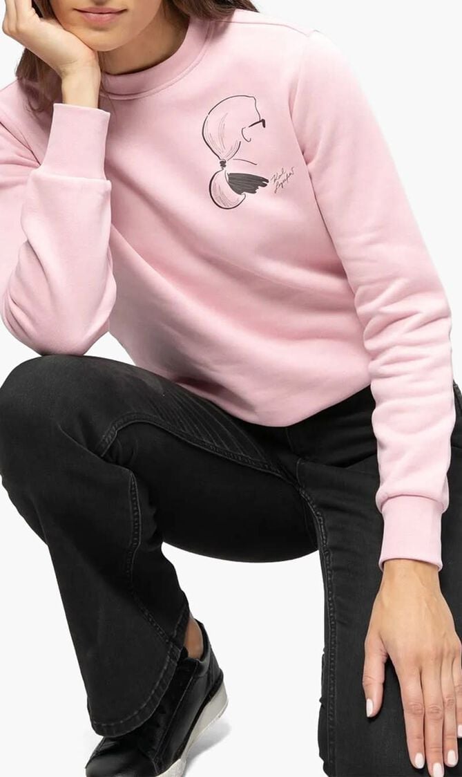 Sketch Cameo Print Sweatshirt