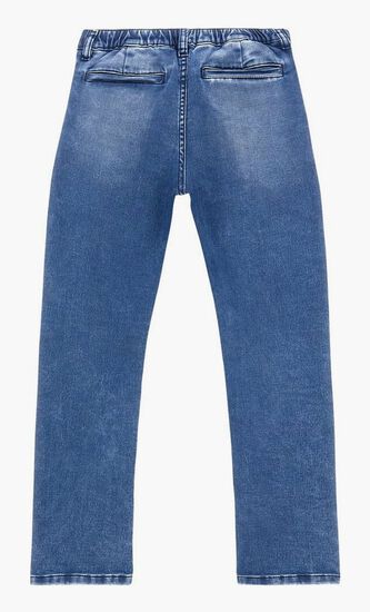 KNIT DENIM CHINO JOGGER PANTS