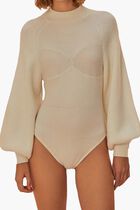 Puff Sleeves Knitted Top