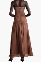 Dalton Ruched Gathered Crepe Maxi Dress