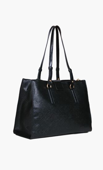 Solid Leather Tote Bag