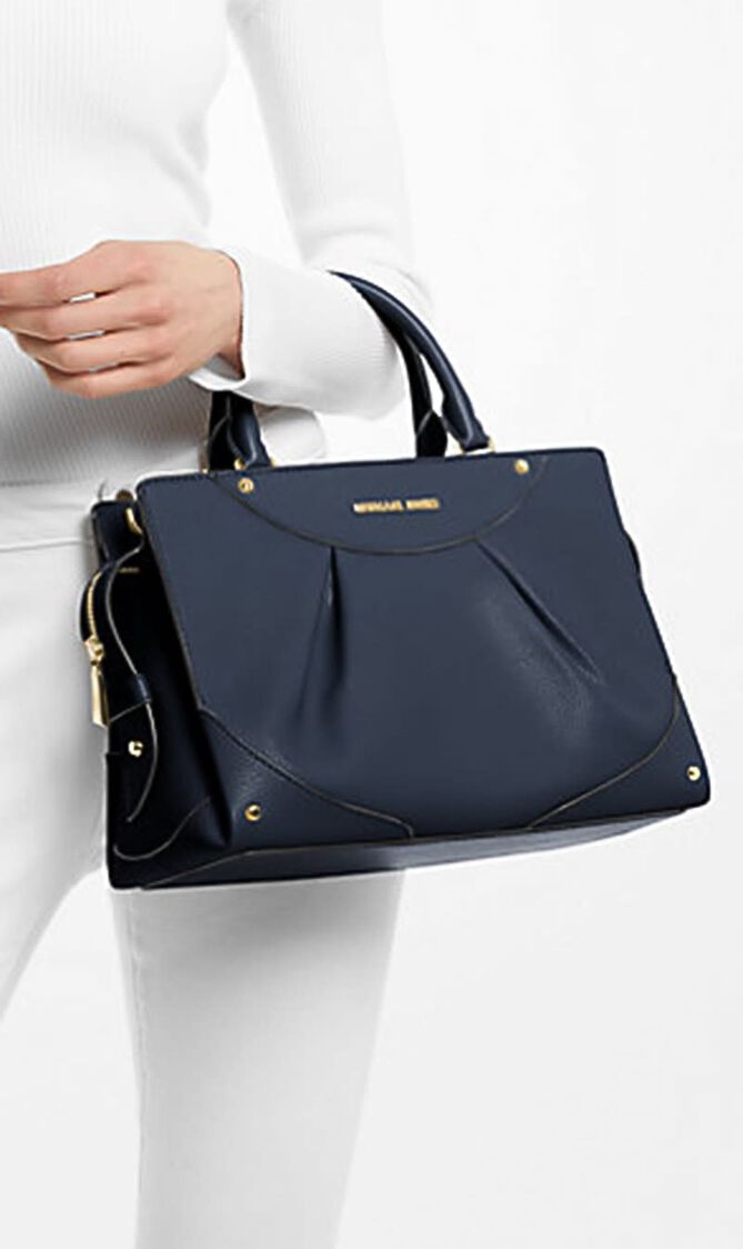 Enzo Medium Leather Satchel