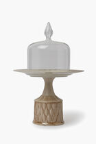 Peacock Medium Cake Stand With Cloche