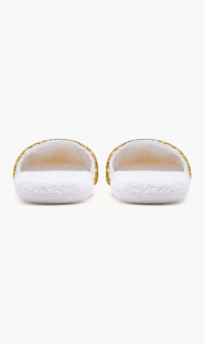 I Love Baroque Slippers White I Love Baroque Slippers White
