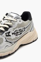 RUN ROCKET M - LOW SNEAKER REFLECTIVE/PRINT/MES SILVER/BLACK
