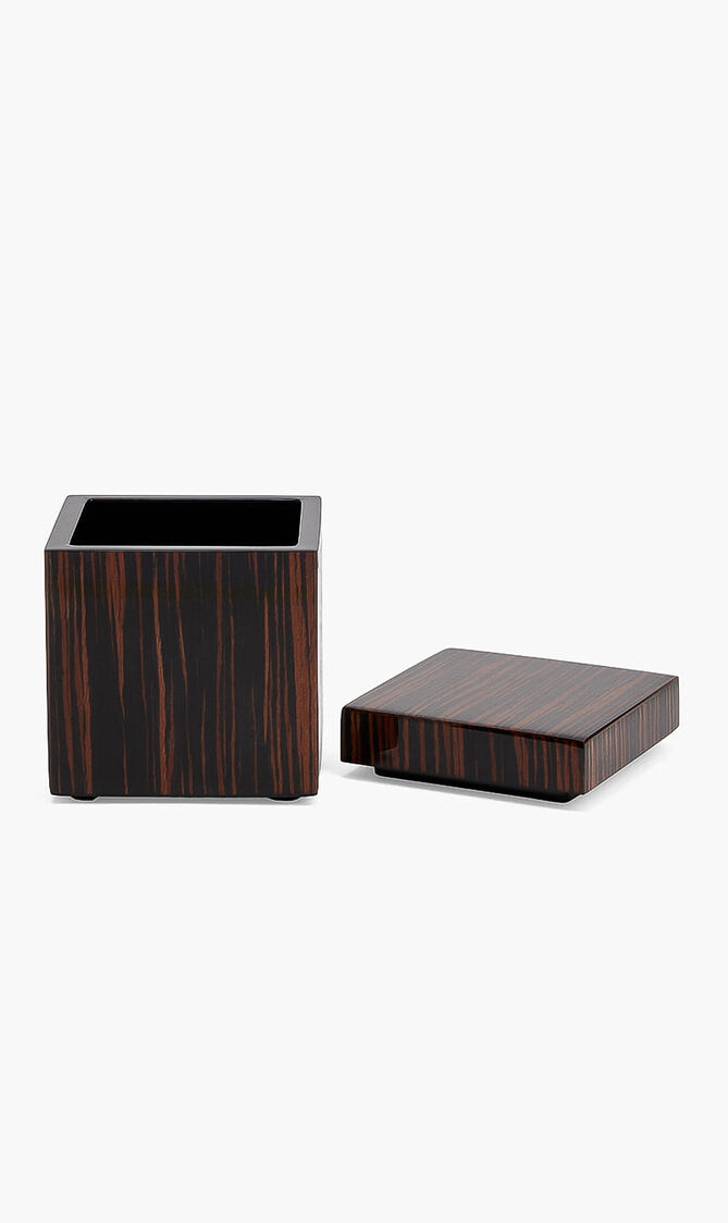 Macassar Ebony Cube Box