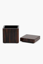 Macassar Ebony Cube Box