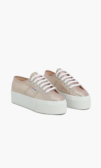 Shimmering Lace up Sneakers