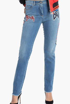 Gianni Rock Patch Jeans
