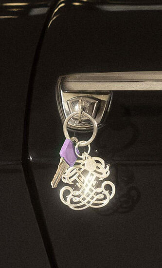 Mavelot EE Key Chain Sterling Silver