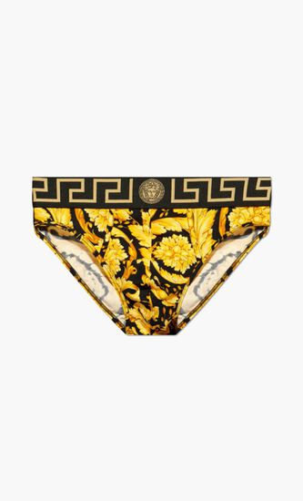 Printed Jacquard Cotton Jersey Briefs