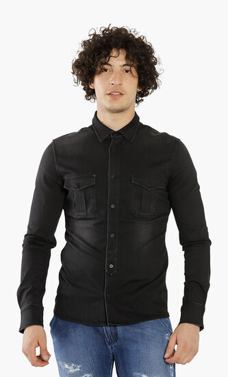Stretch Denim Shirt