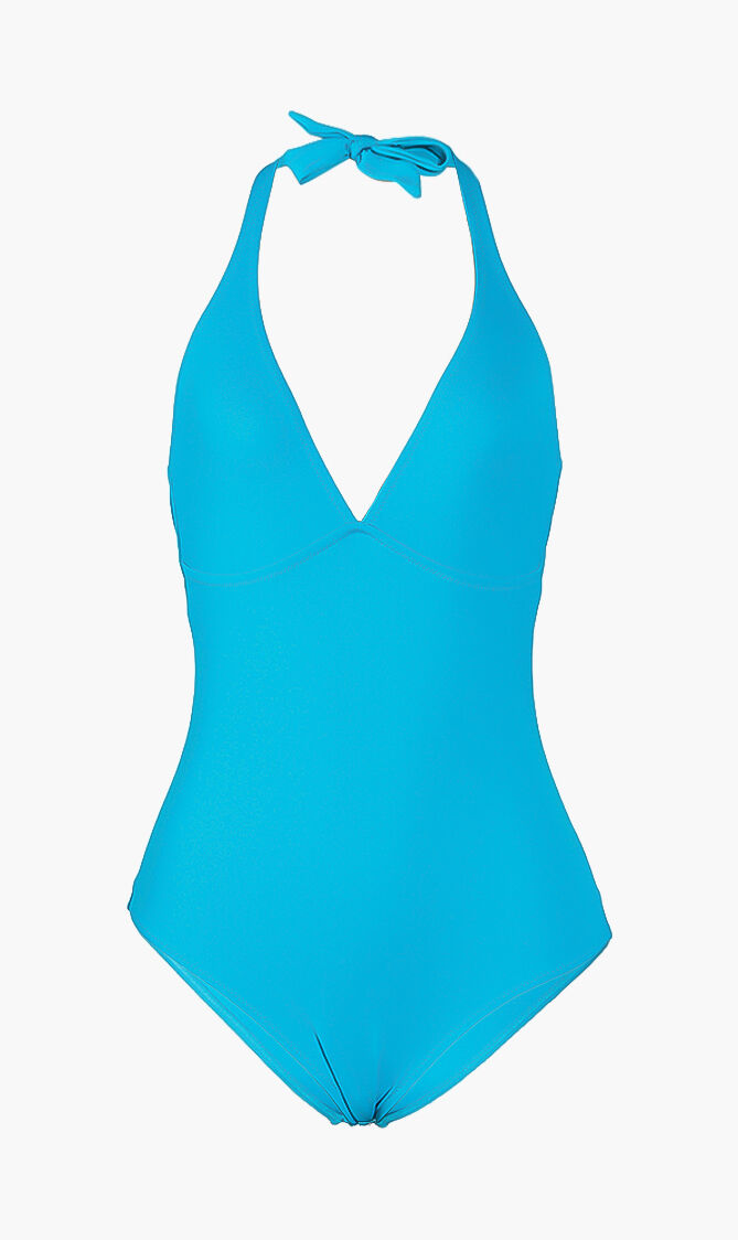 Fames Solid Water One-piece Swimsuit