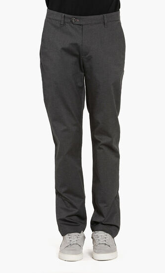 Slim Fit Herringbone Woven Trouser