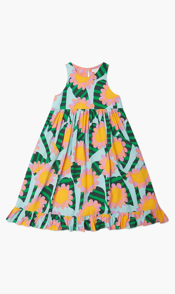 Sleeveless Flower Dress