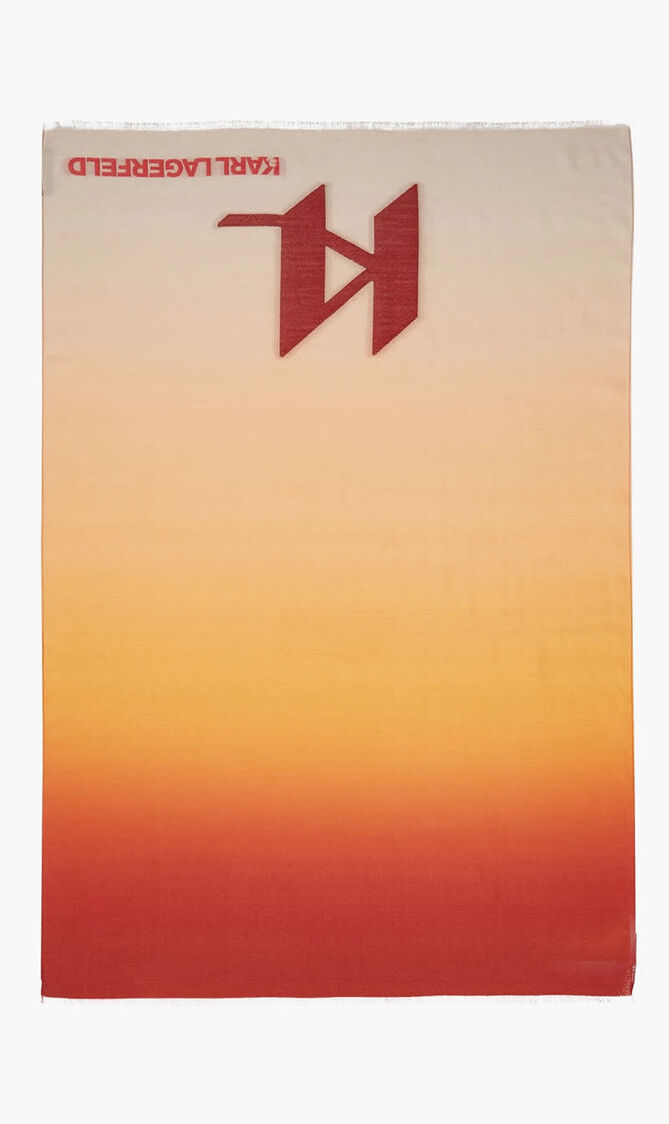 K/MONOGRAM SCARF GRADIENT
