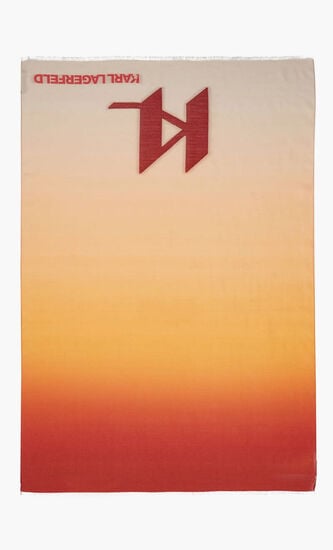 K/MONOGRAM SCARF GRADIENT
