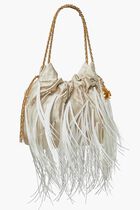 Mini Fleming Feather Drawstring  Bag