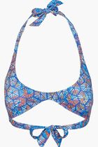Carpaces Multicolored Round Neckline Bikini Top