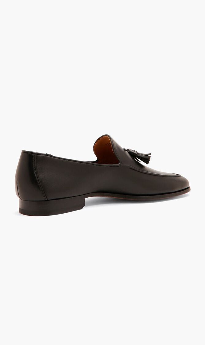 Alligator Effect Leather Loafers