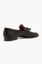 Alligator Effect Leather Loafers