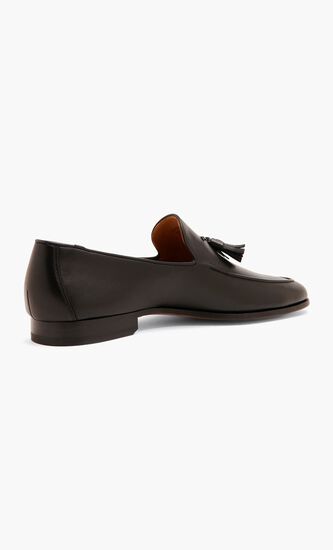 Alligator Effect Leather Loafers