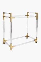 Jacques Bar Cart Clear