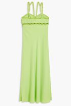 SEVILLA CROCHET W/ METAL RING CROCHET HALTER MIDI DRESS SEVILLA CROCHET W/ METAL RING CROCHET HALTER MIDI DRESS